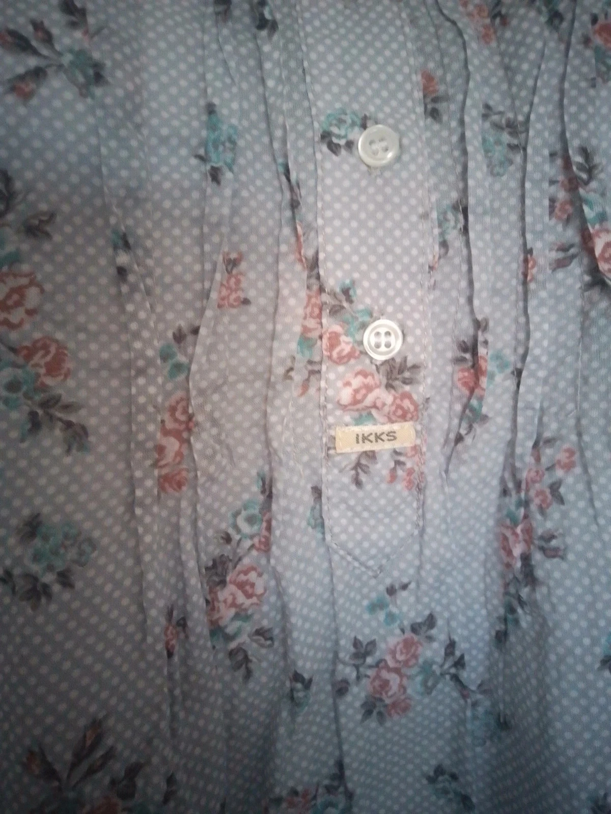 Tunique Chemise coton et fleur IKKS XS – photo 2